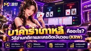 บาคาร่าเกาหลี คืออะไร? เข้าใจกติกาและเครดิตเงินวอน KRW | MX811